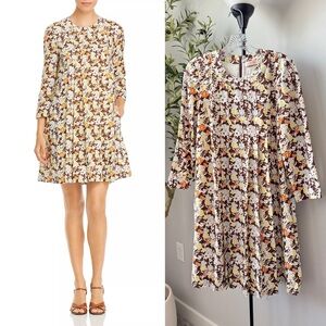 Tory Burch Challis Silk & Wool Shift Dress 4